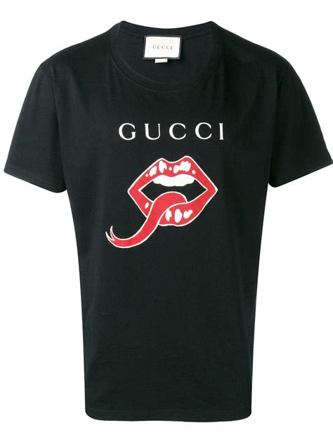 t shirt gucci lingua|Gucci jersey t shirt.